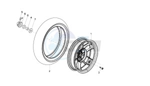 VARIANT SPORT - 50 CC VTHSBA00 2T drawing REAR WHEEL