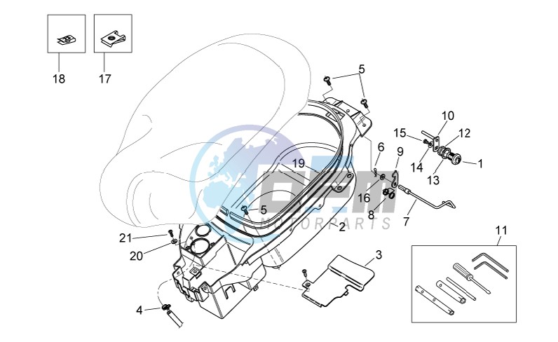 Helmet compartment