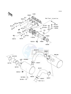 JT 1500 A [STX-15F] (A6F-A9F) A7F drawing MUFFLER-- S- --- A6F - A8F- -