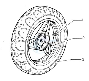 Zip & Zip 100 drawing Front wheel