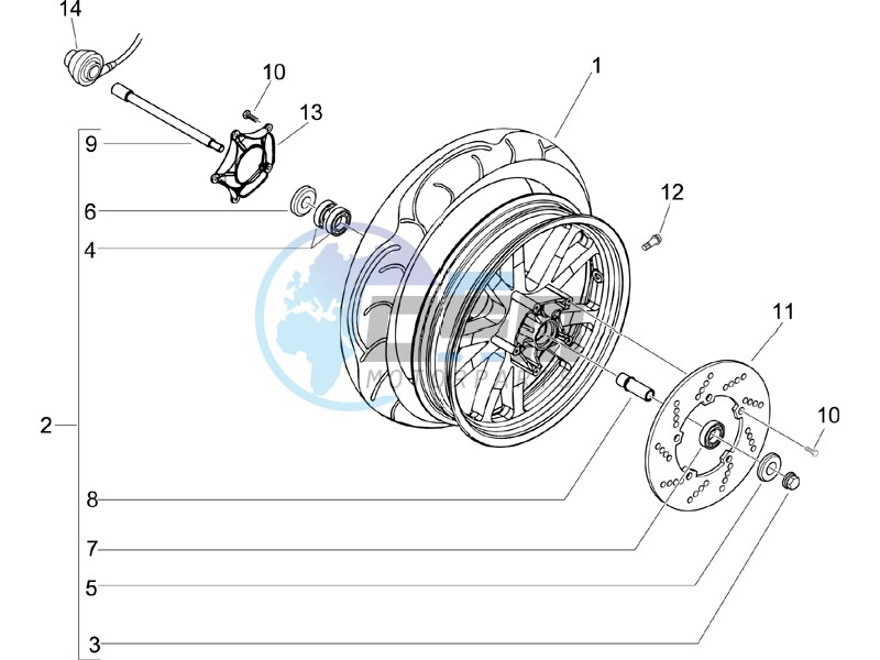 Front wheel