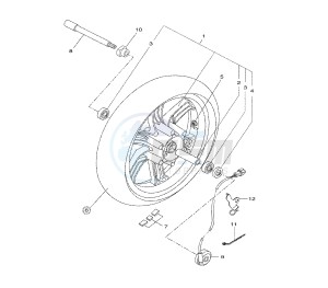 VP X-CITY 125 drawing FRONT WHEEL