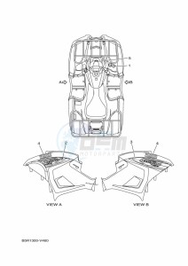 YFM450FWBD KODIAK 450 (B5R1) drawing GRAPHICS