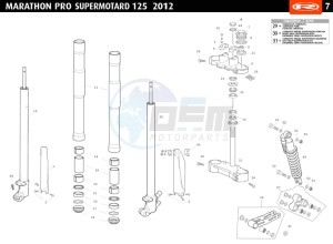 MARATHON-125-PRO-SM-BLACK drawing SUSPENSION