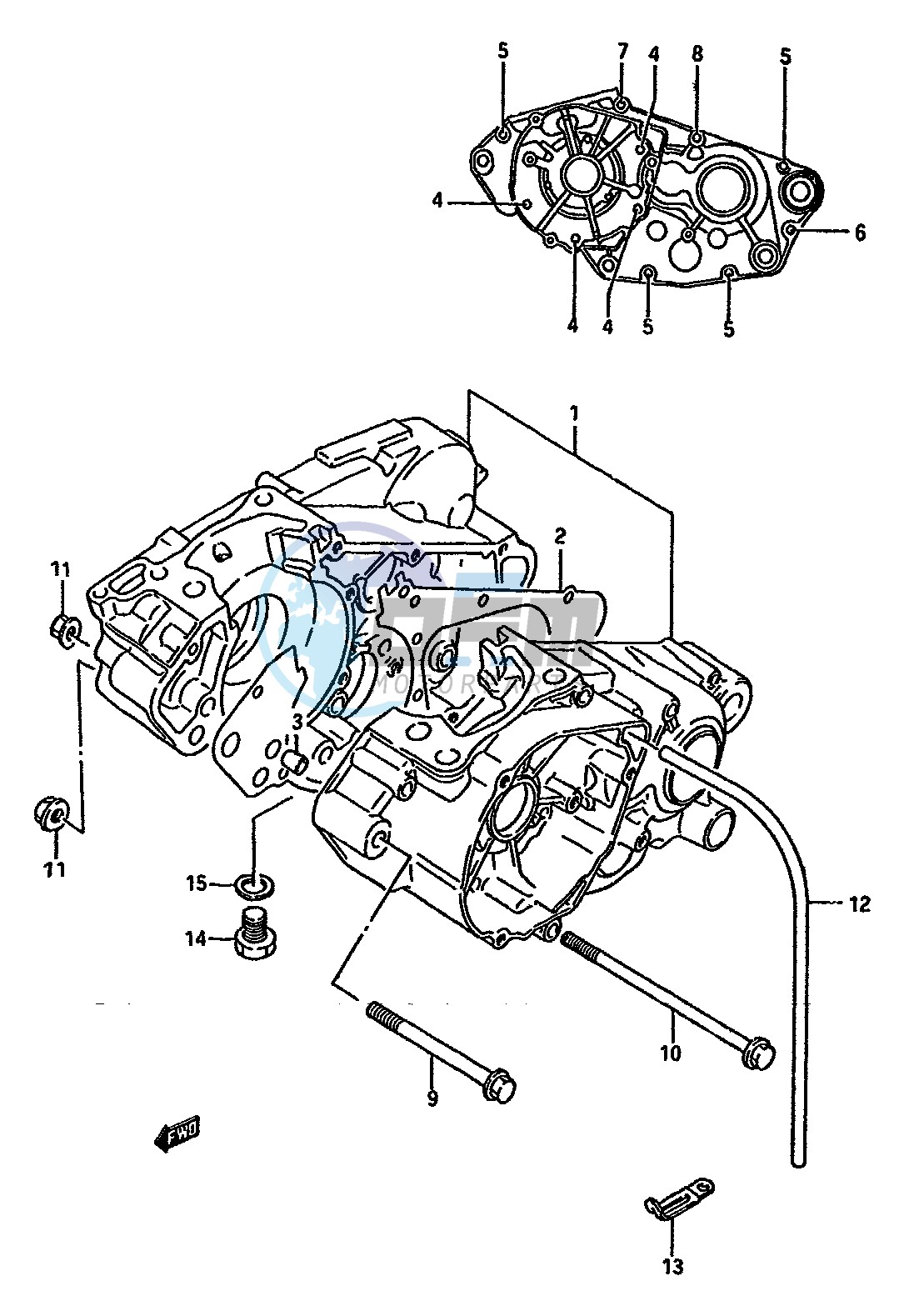 CRANKCASE (MODEL H J)