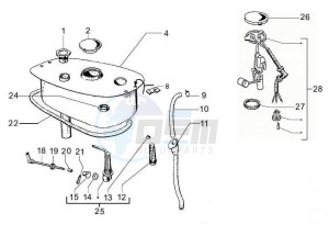 PX 125 30 Anni drawing Fuel Tank