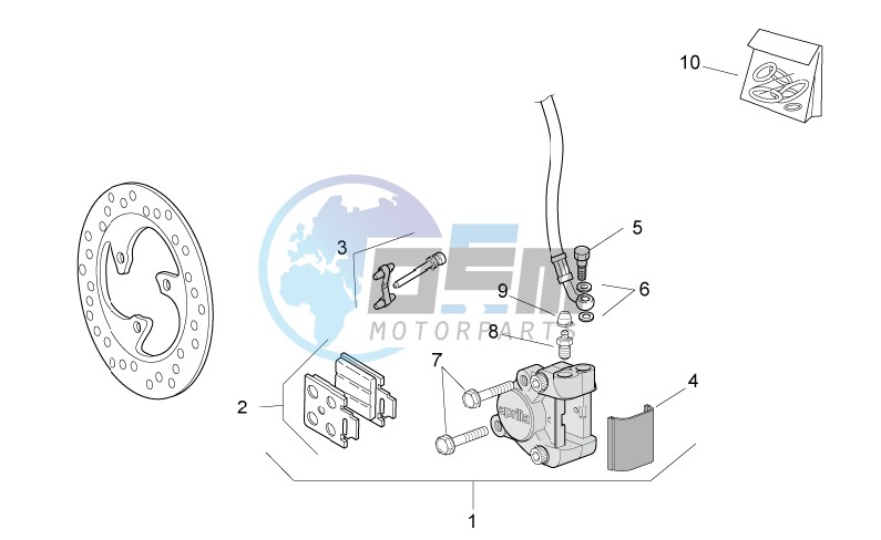 Front brake caliper