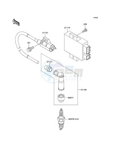 ELIMINATOR 125 BN125A6F GB XX (EU ME A(FRICA) drawing Ignition System