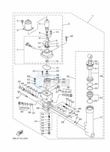 F40FETL drawing POWER-TILT-ASSEMBLY