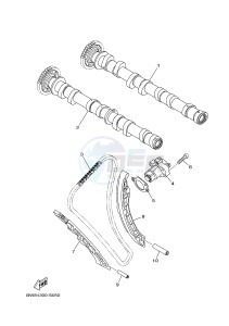 MTN1000 MTN-1000 MT-10 (B67E) drawing CAMSHAFT & CHAIN