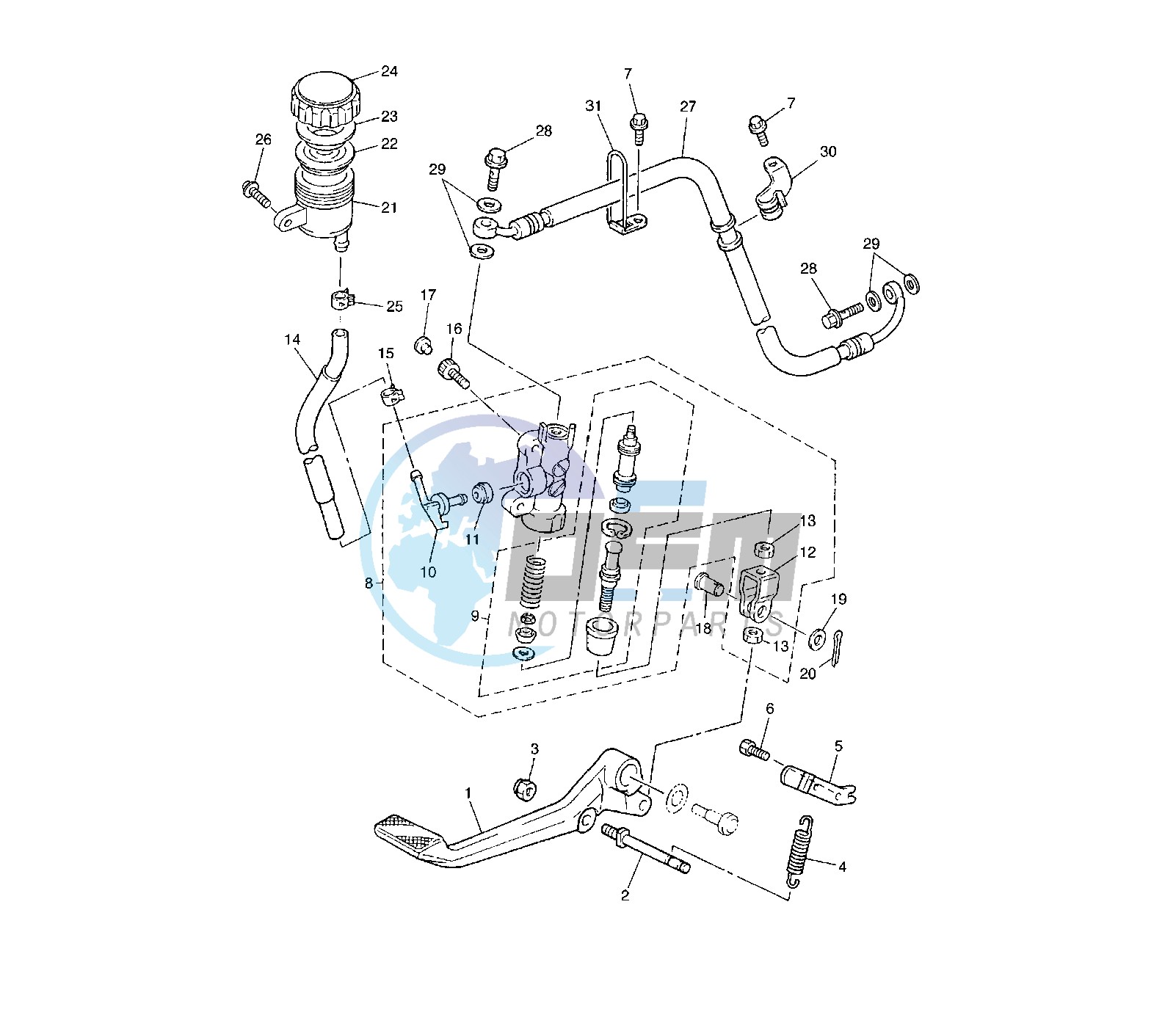 REAR MASTER CYLINDER