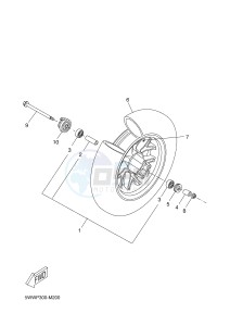 CW50 BOOSTER SPIRIT (5WWT 5WWT) drawing FRONT WHEEL