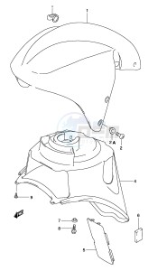 AY50 (P19) katana drawing FRONT FENDER (MODEL K1)