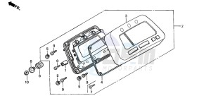 TRX350TE FOURTRAX 350 ES drawing METER