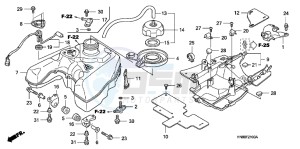 TRX680FAC drawing FUEL TANK