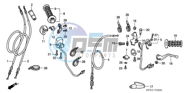 HANDLE LEVER/SWITCH/CABLE