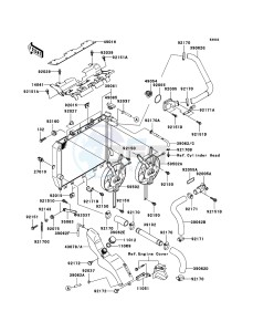 NINJA ZX-12R ZX1200-B4H FR GB GE XX (EU ME A(FRICA) drawing Radiator