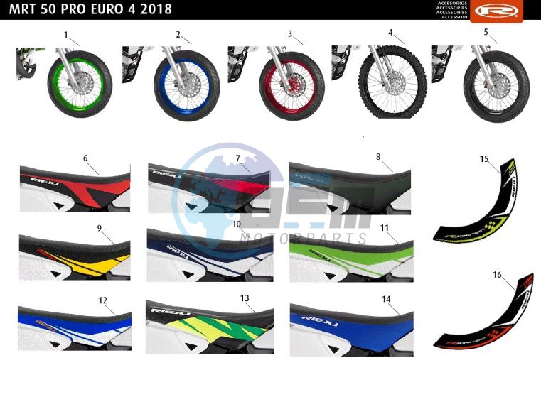 ACCESSOIRIES - WHEELS-SEATS