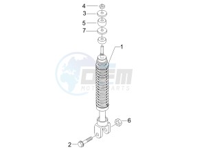 Fly 100 4t 2008 drawing Rear suspension - Shock absorbers