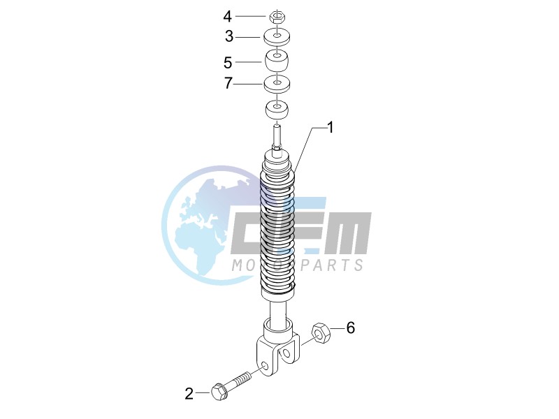 Rear suspension - Shock absorbers