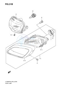 LT-A500F (P24) drawing HEADLAMP (MODEL K6 K7)