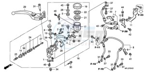 CBR1000RA9 Europe Direct - (ED / ABS MME) drawing FR. BRAKE MASTER CYLINDER (CBR1000RA)