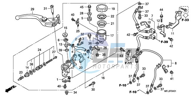 FR. BRAKE MASTER CYLINDER (CBR1000RA)