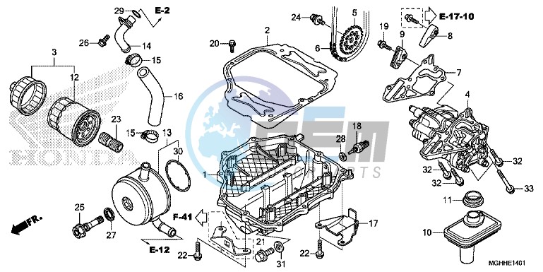 OIL PUMP (VFR1200XD/ XDA/ XDS)