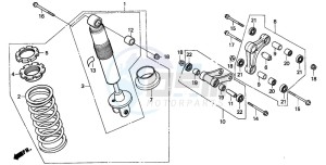 CRM50R drawing REAR CUSHION