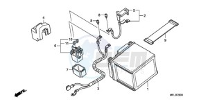 CBR1000RR9 Korea - (KO / MK) drawing BATTERY (CBR1000RR)