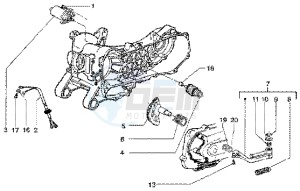 Liberty 50 4t drawing Starting motor-starter lever