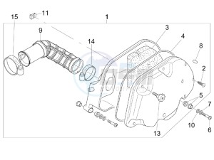 LX 150 4T USA drawing Air filter