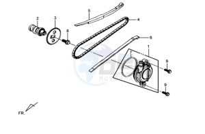 MIO 50 SPORT 25 KMH drawing CHAIN / CHAIN TENSIONER / CHAIN GUIDE