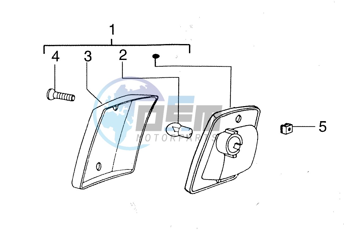 Rear turn indicator