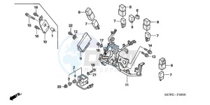 VFR8009 UK - (E / MME TWO) drawing COWL STAY (VFR800)