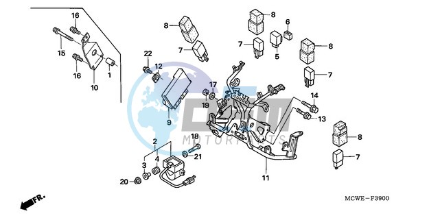 COWL STAY (VFR800)