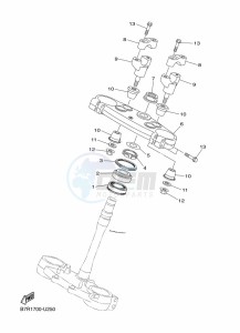 WR250F (BAK4) drawing STEERING