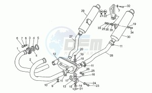 Sport Corsa 1100 drawing Exhaust unit