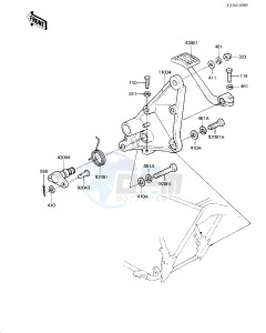 KZ 1300 A (A4) drawing BRAKE PEDAL