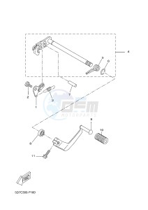 MT125 MT-125 (5D7L 5D7L 5D7L 5D7L) drawing SHIFT SHAFT