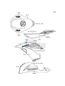 NINJA_ZX-6R ZX636EFF FR GB XX (EU ME A(FRICA) drawing Decals(P.C.White)