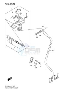 RM-Z450 EU drawing FRONT MASTER CYLINDER