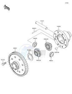 MULE SX KAF400JJF EU drawing Differential