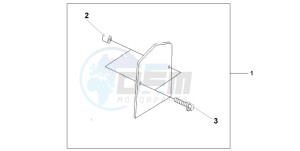 VT750C drawing BACKREST TRIM