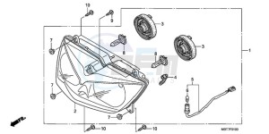 XL1000VA9 E / ABS MKH drawing HEADLIGHT