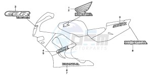 CBR900RR FIRE BLADE drawing MARK (8)