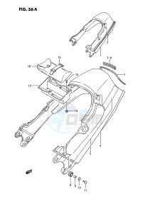 GSX1100 (E2) drawing SEAT TAIL COVER (MODEL K)