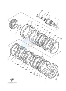 XP500 T-MAX 530 (59CS) drawing CLUTCH