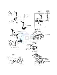 Z300 ABS ER300BGF XX (EU ME A(FRICA) drawing Ignition Switch