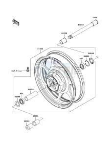 VN2000 VN2000A6F GB XX (EU ME A(FRICA) drawing Front Hub